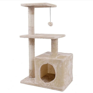 Domestic Cat Toy House Bed Hanging Balls