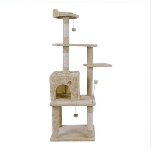 Domestic Cat Toy House Bed Hanging Balls