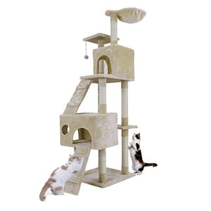 Domestic Cat Toy House Bed Hanging Balls