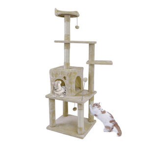 Domestic Cat Toy House Bed Hanging Balls