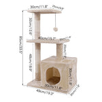 Domestic Cat Toy House Bed Hanging Balls