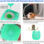 Pet Shampoo Dispensing Brush