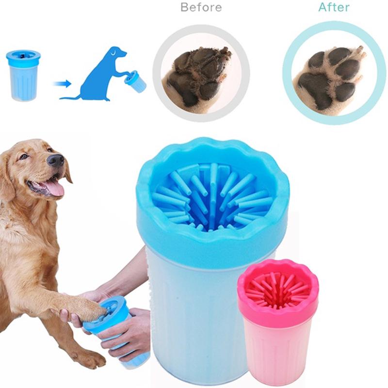 Dog Paw Washer | Dog Foot Cleaner | Pet Foot Washing Cup | Brush Feet Cleaner for Large Dog